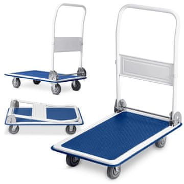 Humberg Ročni transportni voziček HM-505 belo-moder