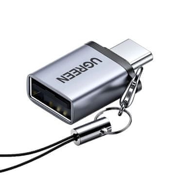 Ugreen Adapter UGREEN USB-C na USB-A 3.0 s trakom - siv