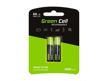 Green Cell Akumulatorske baterije Green Cell AA 2600 mAh, 1,2 V, paket 2 kosov