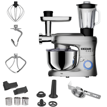 CezarChef Kuhinjski robot - srebrn