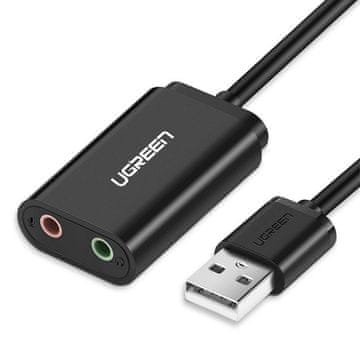 Ugreen UGREEN zunanja USB zvočna kartica, USB-A na 3,5 mm, 15 cm