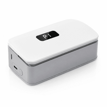 HOME & MARKER® Prenosni toplotni zapiralnik vrečk, USB-C, 1300 mAh, 3 stopnje toplote, OLED zaslon, za plastične in aluminijaste vrečke | SEALORA