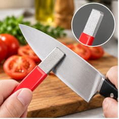 Vixson Prenosni brusilnik za nože in vrtno orodje, legirano jeklo, 2 kosa, 122 × 13 mm, za kuhinjske nože, sekire in škarje | BLADEFIX