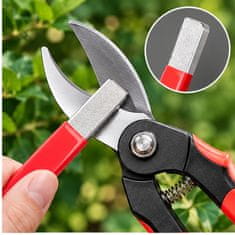 Vixson Prenosni brusilnik za nože in vrtno orodje, legirano jeklo, 2 kosa, 122 × 13 mm, za kuhinjske nože, sekire in škarje | BLADEFIX