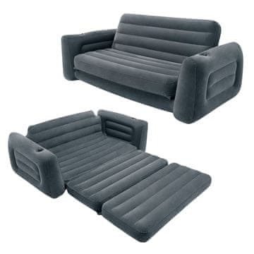 Intex Napihljiv raztegljiv kavč, vzmetnica 2v1 INTEX 66552NP
