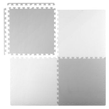 Ricokids Velika penasta podloga, sestavljanka Ricokids 60x60cm 4 kosi bela in siva