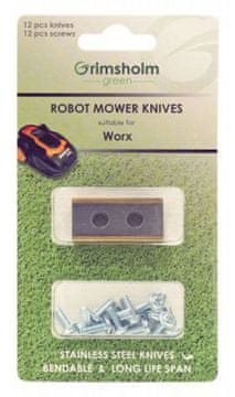 Worx Set nožev z 12 rezervnimi noži in 12 vijaki Worx Landroid