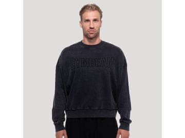 GymBeam Moški pulover Persistence Washed črn