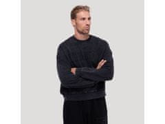 GymBeam Moški pulover Persistence Washed črn