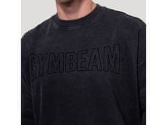 GymBeam Moški pulover Persistence Washed črn