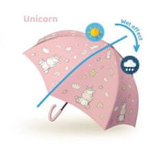 VSE ZA ŠOLO Dežnik otroški magic wet roza 88cm