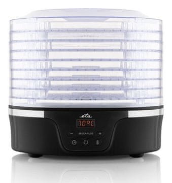 ETA Eta SECCA Sušilnik za hrano, 380W, 8 pladnjev, LED zaslon, črn