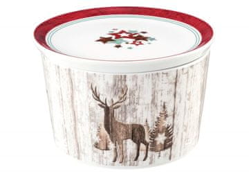 Seltmann SELTMANN LIFE CHRISTMAS skleda s pokrovom, 14x9 cm