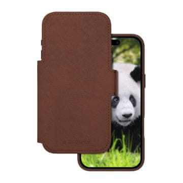 slomart dbramante1928 Lynge MS denarnica ovitek za iPhone 18 Pro Max/17 Pro Max - Dark Tan