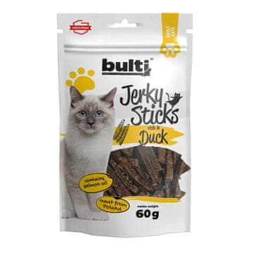 INDIANA JERKY BULTI Jerky palčke račje - priboljški za mačke - 60g