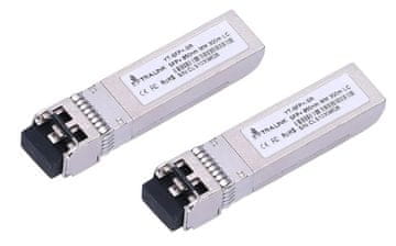 Extralink Extralink SFP+ 10G modul (2 kosa) - 10Gbps, LC/UPC, 850nm, 300m, multi mode, DOM