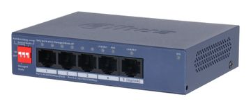 Dahua Dahua CS4005-4ET1GT-36 mrežni stikalo, Managed L2 Gigabit PoE, Modra