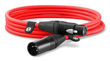 slomart RØDE XLR3M-R Avdio kabel, 3 m, XLR, Rdeča