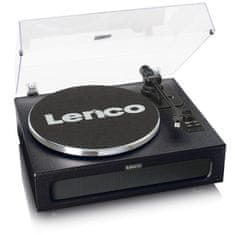 LENCO Lenco LS-430BK gramofon z jermenom, črn