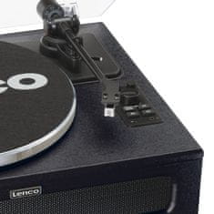LENCO Lenco LS-430BK gramofon z jermenom, črn