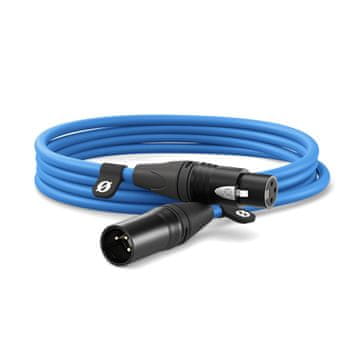 slomart RØDE XLR3M-B audio kabel 3 m, XLR Moški/Ženski, Modra