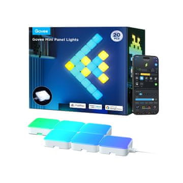 Govee Govee 1762301 Smart stenska LED luč, bela, Wi-Fi/Bluetooth, 72W