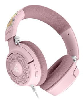 Razer Razer Kraken V4 X - Pikachu & Eevee Edition gaming slušalke, žične, USB-C/A, roza