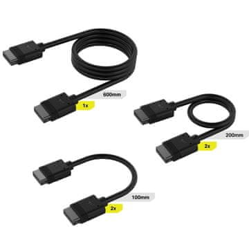 Corsair Corsair CL-9011118-WW dodatek za sistem hlajenja računalnika črn 3 kosi