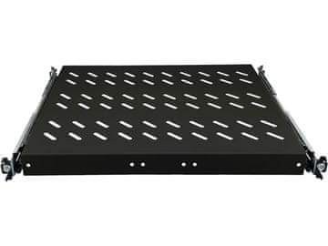 slomart ALANTEC SA-PW-19-1U-570-4-C izvlačna polica 19", globina 570mm, črna