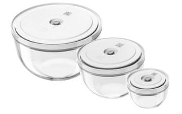 OF3 Set 3 Zwilling Fresh&Save steklenih posod s pokrovi, transparentne