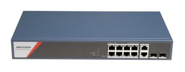Hikvision Hikvision DS-3E1512HP-SI-8P2T2F Stikalo, 8-portni Gigabit PoE, modro