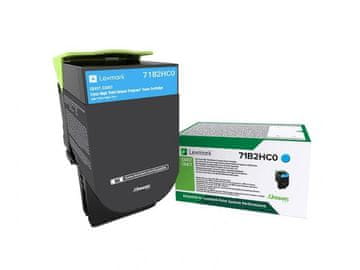 Lexmark Lexmark 71B2HC0 Toner Cartridge, Cyan, Original, High Yield