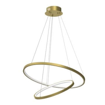 Ledlight Viseča LED svetilka Ronday 60cm 51W, zlata