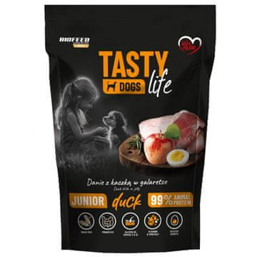 BIOFEED BIOFEED Tasty Dogs Life Junior Duck - mokra hrana za pse, 150g
