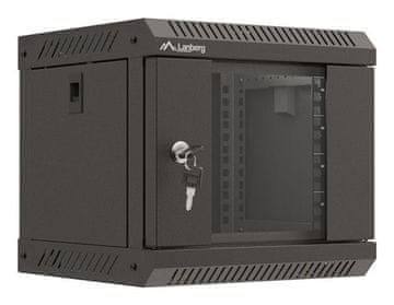 Lanberg LAE WF11-3304-10B stenska omara za 19" rack, 4U, črna