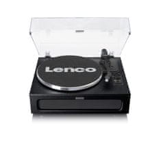 LENCO Lenco LS-430BK gramofon z jermenom, črn