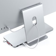 Satechi Satechi ST-UCISDS USB-C razdelilnik s SSD ohišjem, srebrn