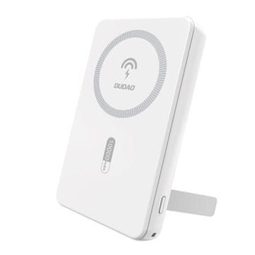 slomart Dudao K14S+ Magnetna Power Bank 10000mAh, 22.5W, USB-A/USB-C, MagSafe, bela