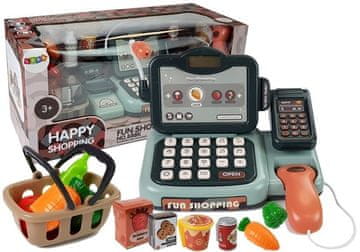 slomart LEAN TOYS Komplet blagajne za igro s trgovino - mikrofon, zvok, terminal