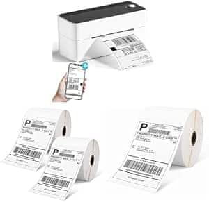 Phomemo Phomemo 4x6 Paket tiskalnika: Tiskalnik + 500 DHL etiket (4 zvitki)