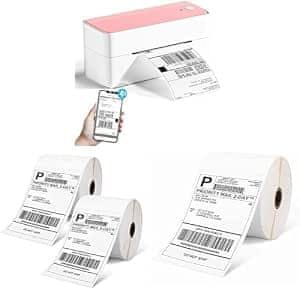 Phomemo Phomemo 4x6 Paket tiskalnika: Tiskalnik + 500 DHL etiket (4 zvitki)