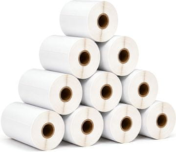 100% BAMOF nalepke 100x150mm, 10 zvitkov (5000 etiket), za Dymo