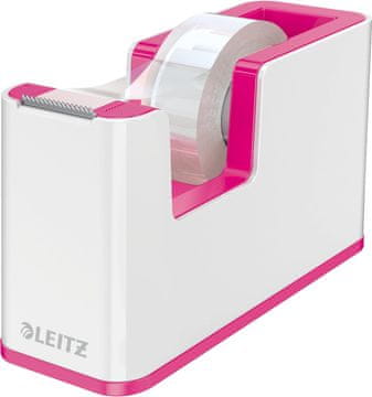 Leitz Leitz WOW Duo Colour namizni razdelilnik s trakom, bela/roza