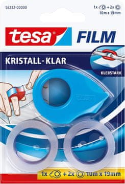Tesa tesa Mini dozirnik z 2 rolama tesafilm Crystal Clear, 10 m x 19 mm