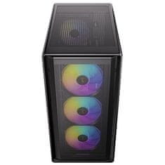 Antec P6 Neo ARGB Midi-T ATX okno gaming črno ohišje