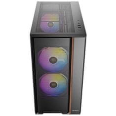 Antec Flux Rear midi-ATX ARGB okno les črno/rjavo gaming ohišje