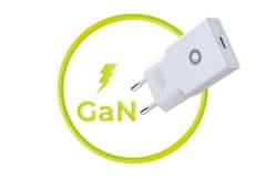 Mobile-origin MO17 Slim polnilec, 30 W, USB-C, beli (MO-GAN30W-MO17)
