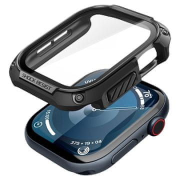 Spigen Tough Armor ovitek za uro Apple Watch 11/10 46mm, črni (ACS08603)