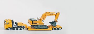 SIKU Model MAN TG-A z nizkopodno prikolico in bagrom Liebherr 974, 1:87
