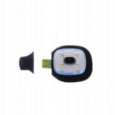 Trizand Univerzalna zimska kapa z LED svetilko USB črna